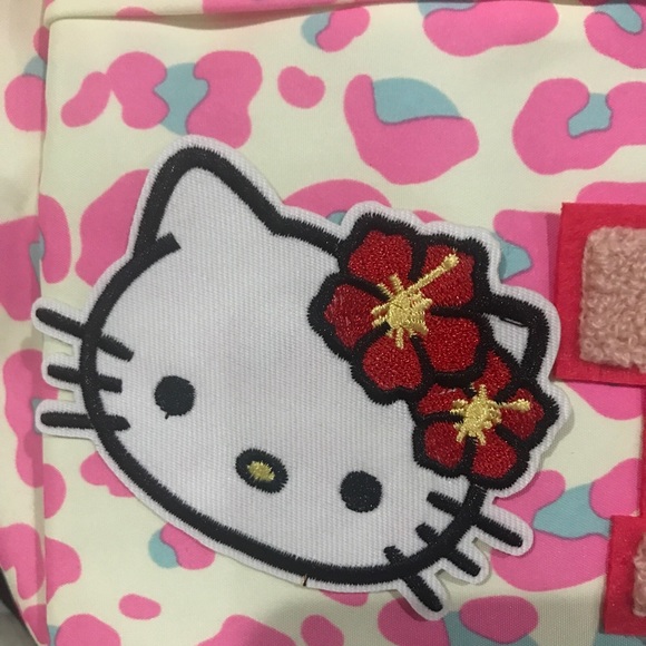 Sanrio Kawii Hello Kitty Student Canvas Backpack - Picture 5 of 9